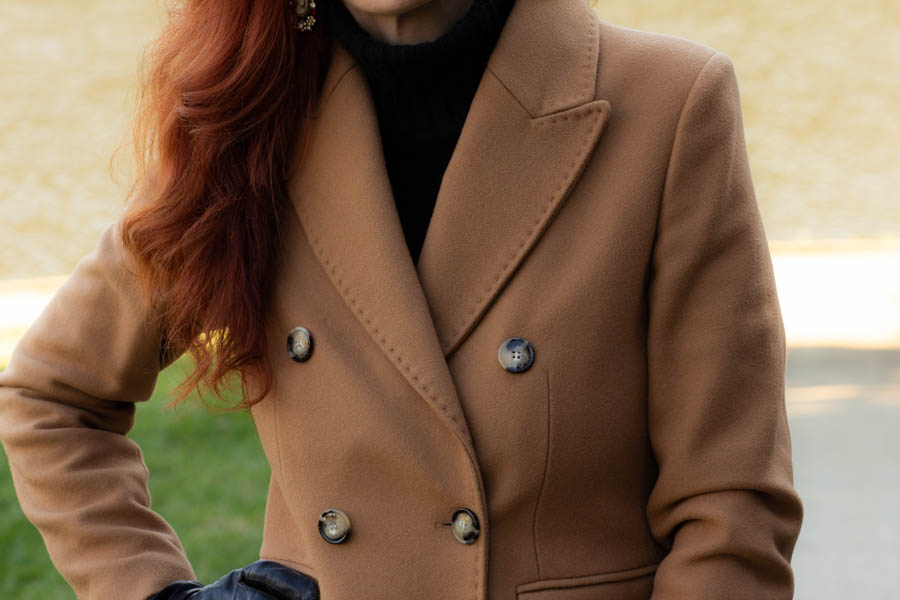 women's camel coat