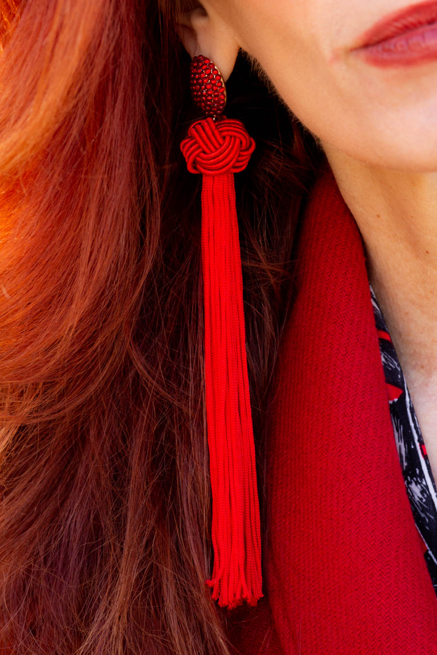 Classic Valentines day earrings