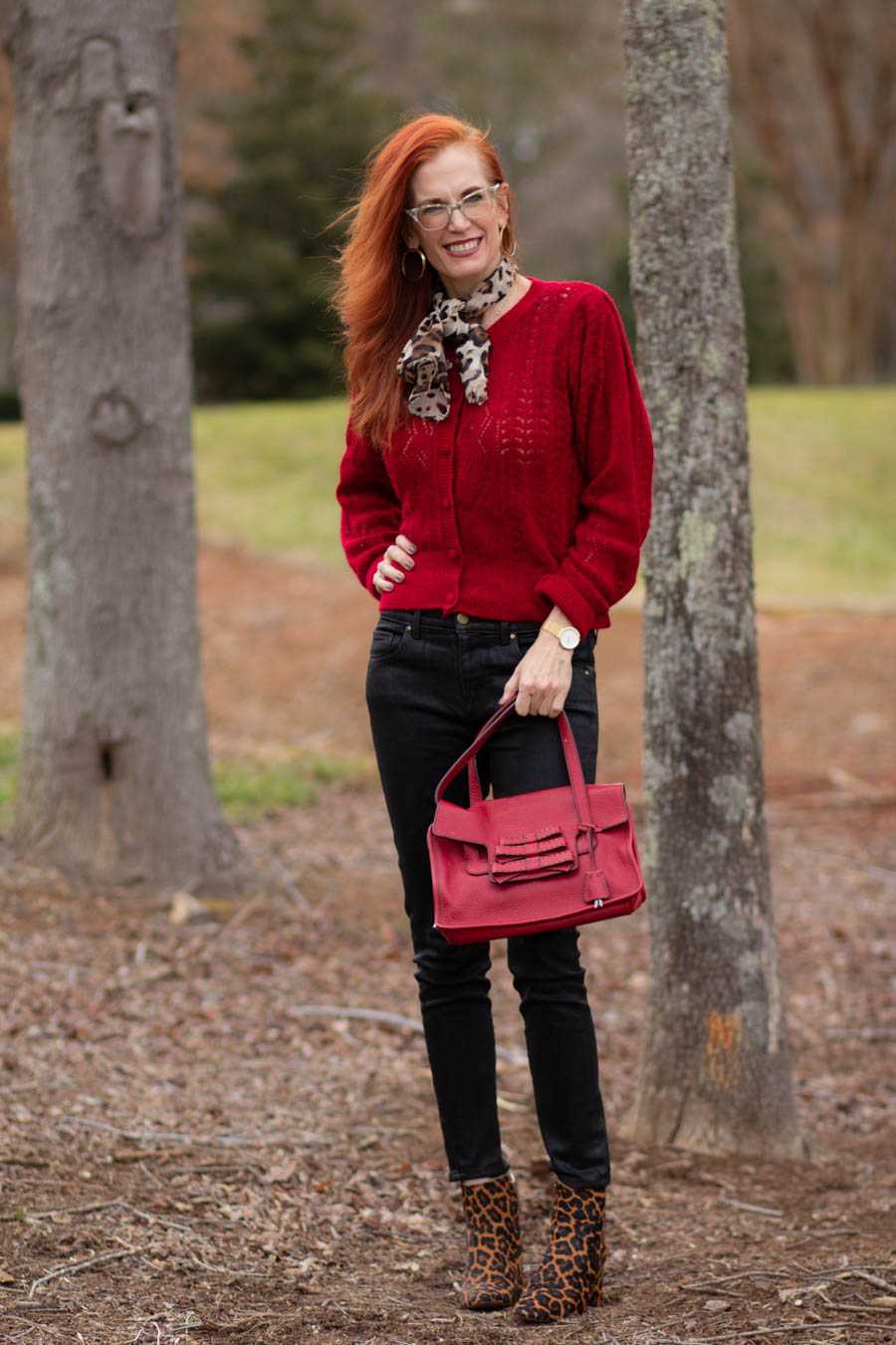 Wearing red for heart healthy month