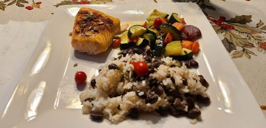 salmon dinner