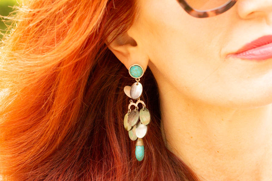 Turquoise drop earrings